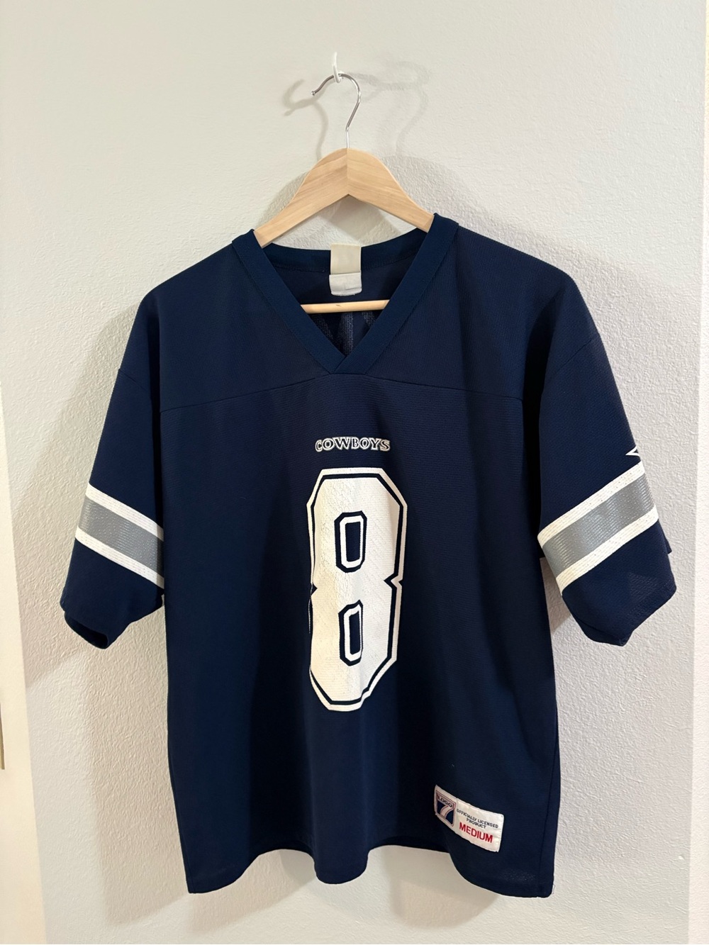 Vintage Dallas Cowboys Troy Aikman Football Jersey, Number 8, size medium